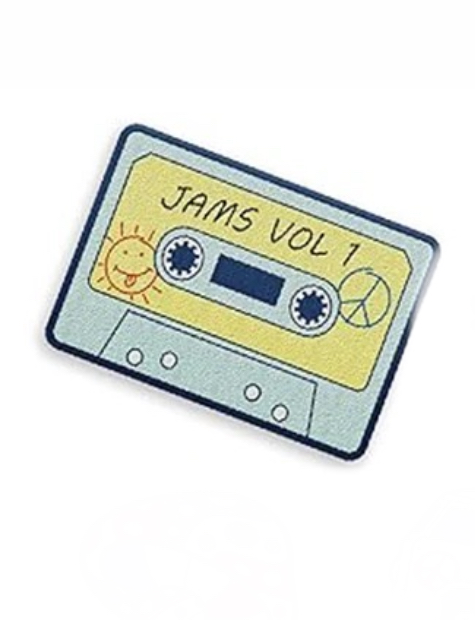 Tape jams iron on embroidery patches