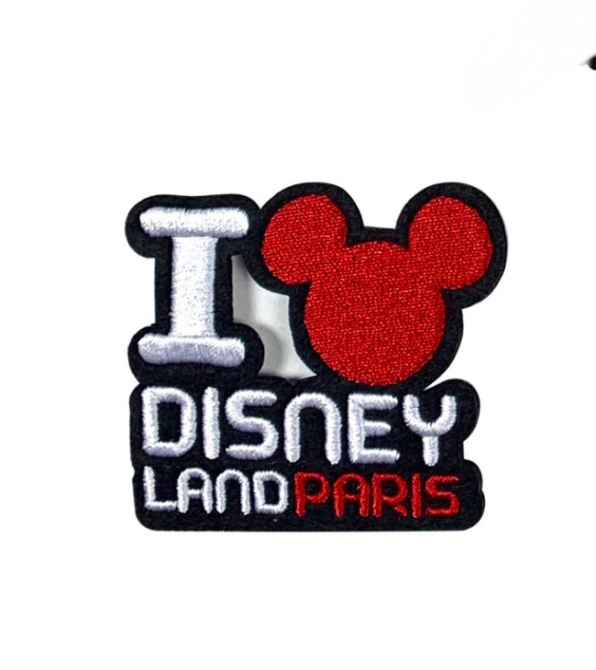 I love Paris iron on embroidery patches