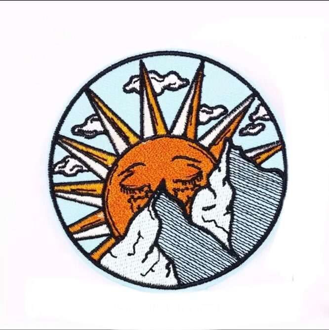 Sunshine hill iron on embroidery patches