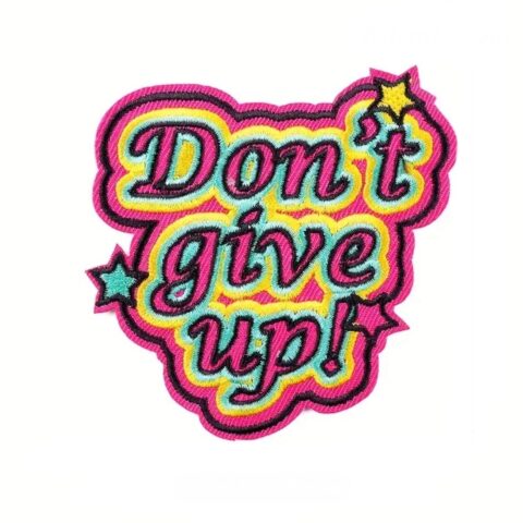 Don't give up iron on embroidery patches