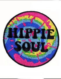 Hippie soul iron on embroidery patches