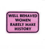 Well behave women iron on embroidery patches