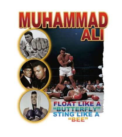 Muhammed Ali iron on heat Transfers