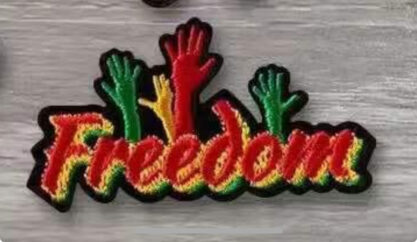 Freedom Juneteenth patches