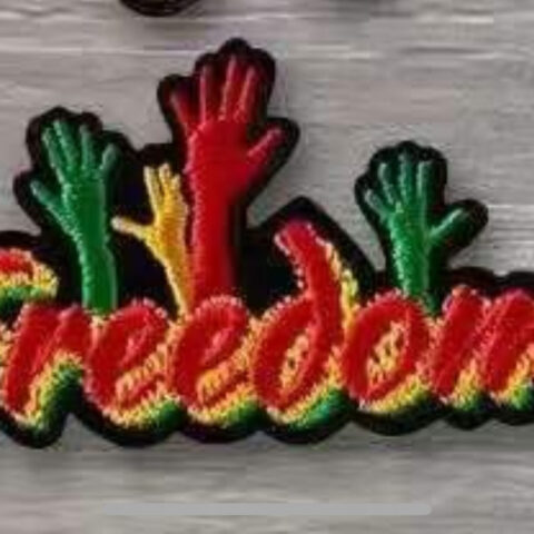 Freedom Juneteenth patches