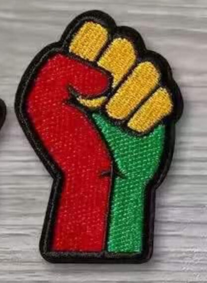 Powerful Fist Juneteenth patches
