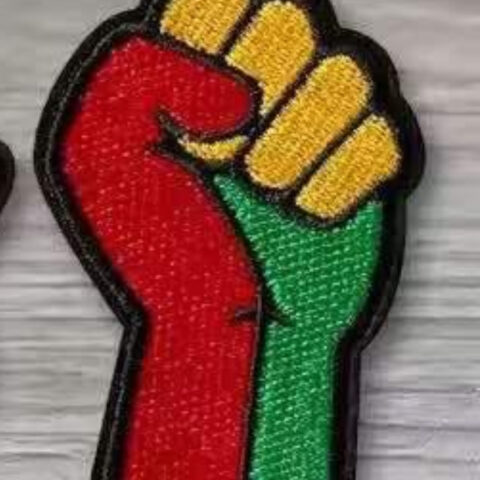 Powerful Fist Juneteenth patches