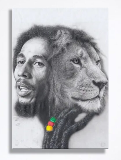Lion Bob Marley heat transfers